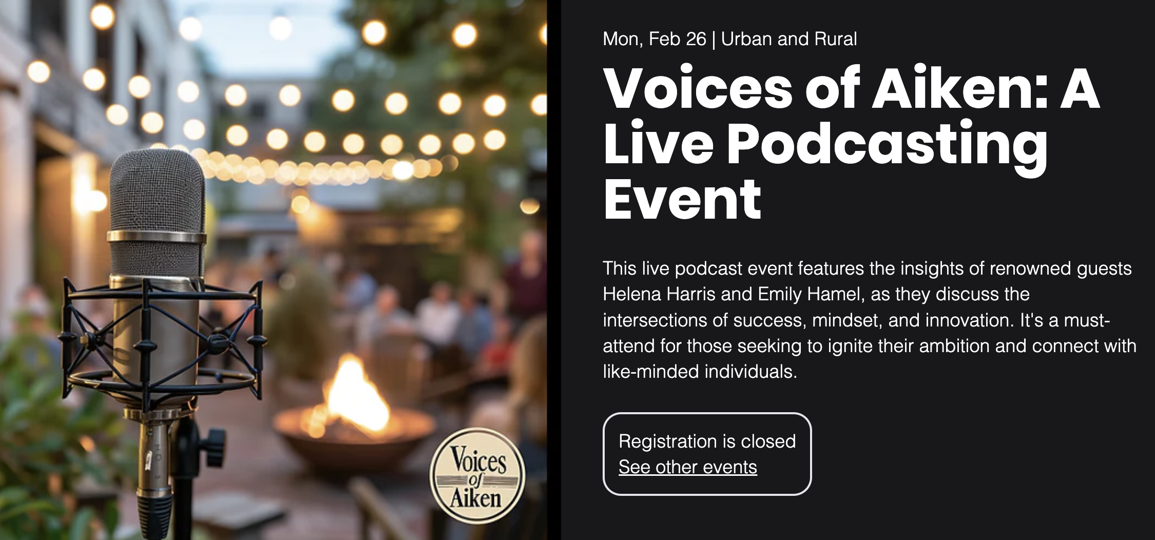 Voices of Aiken Banner Grahpic